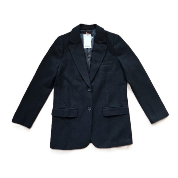 Quince Women's Classic Black Blazer - Picture 1 of 10